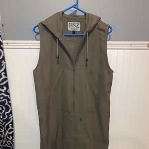 HSZ Studio Dress: Army Green.